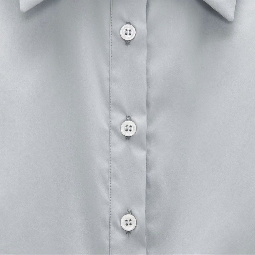 Zara Limited Edition Padded Shoulder Shirt - Picture 4 of 11